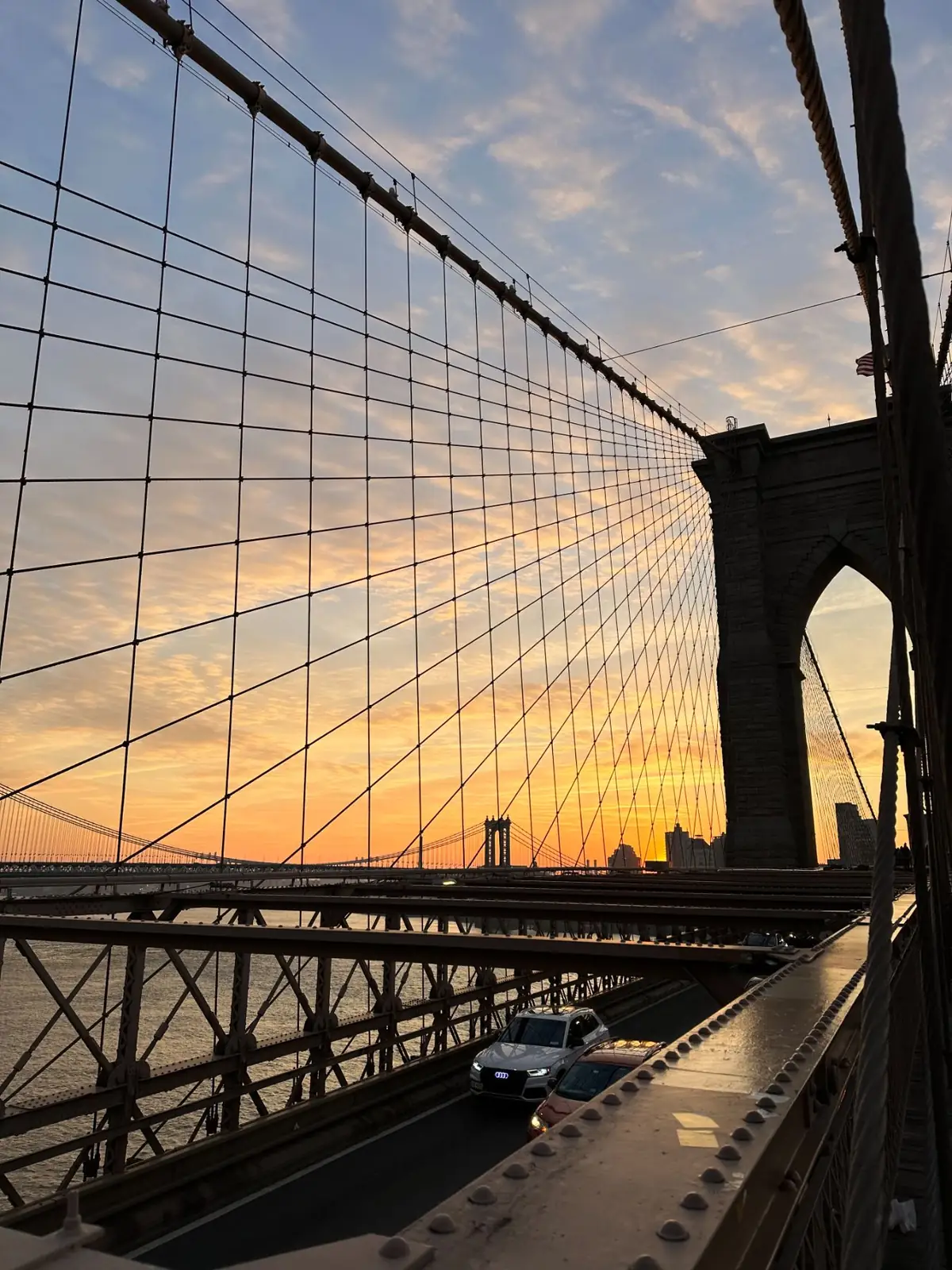 Brooklyn Bridge at sunset