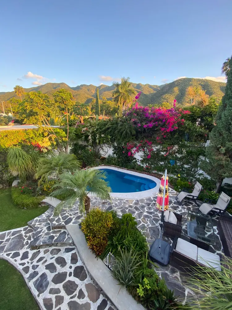 Highland gardens above Lake Chapala